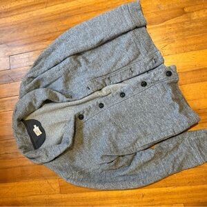 Faherty Charcoal Knit Cardigan